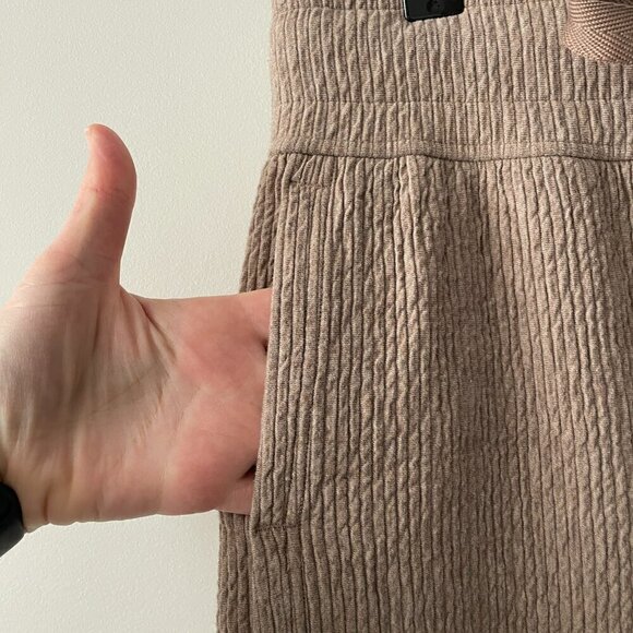 Lululemon Retreat Yourself Crop Wide Leg Pants Heathered Soft Sand Brown 6 - Picture 6 of 10